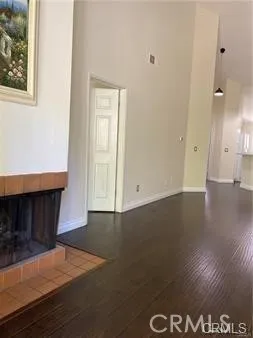 Fireplace in the living room