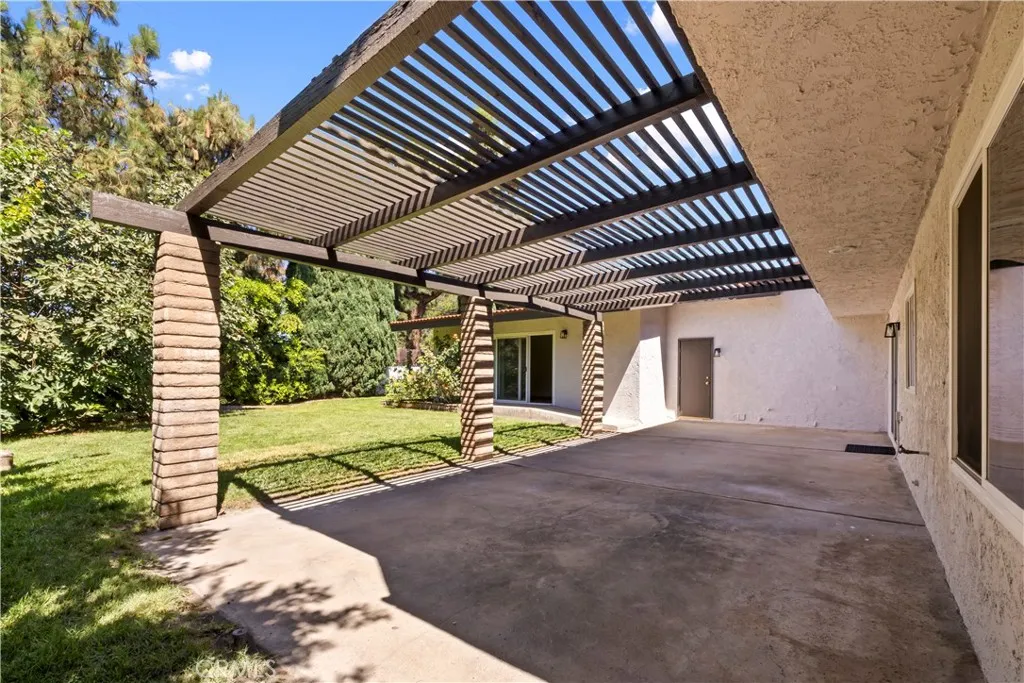 Covered patio sets the stage for effortless outdoor entertaining