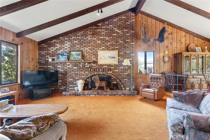 Beautiful Brick Fireplace/Wall