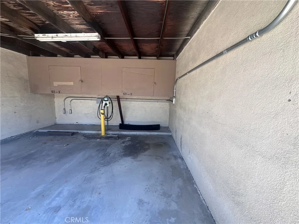 Covered parking with EV Charger