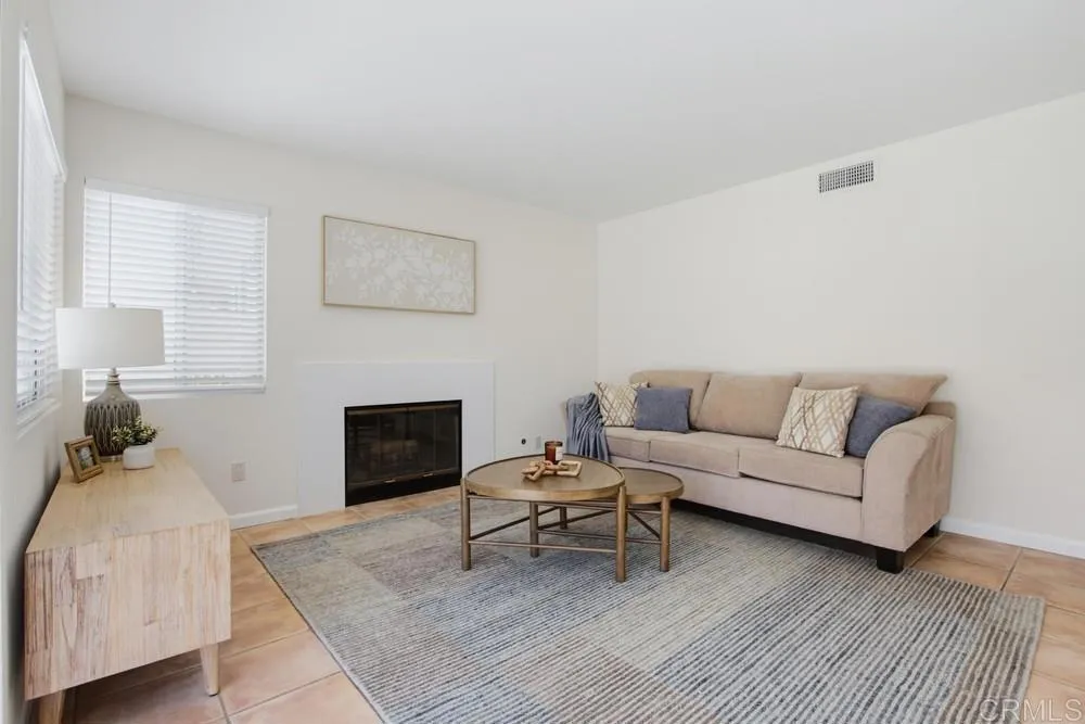 Family Room Features Fireplace for Cozy Nights