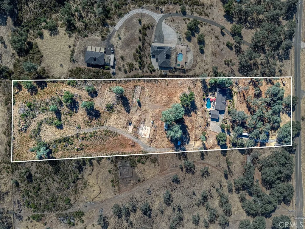 aerial view of the home