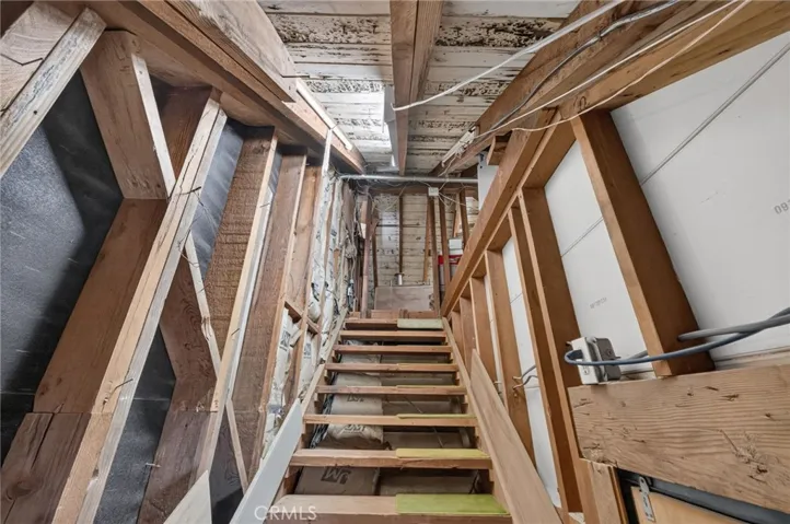 Stairs to attic.