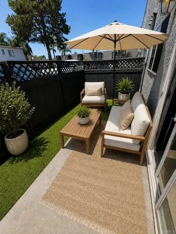 Patio Virturally Staged
