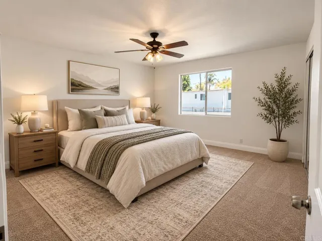Primary Bedroom Virtually Staged