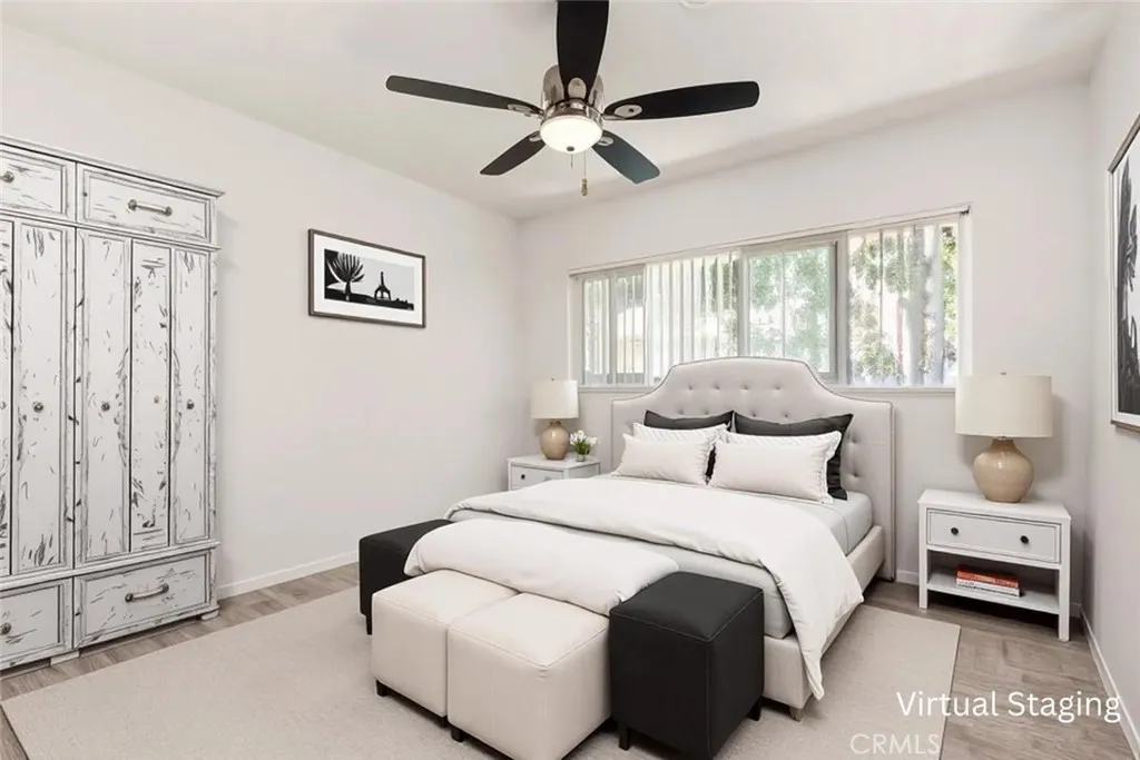 Virtually Staged Bedroom