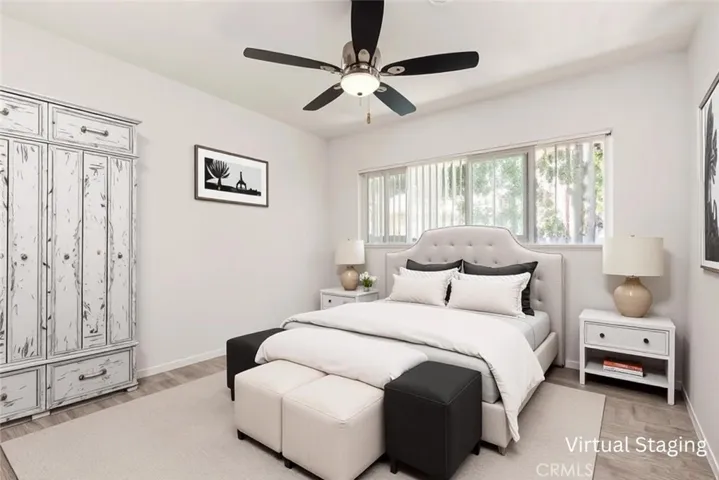 Virtually Staged Bedroom