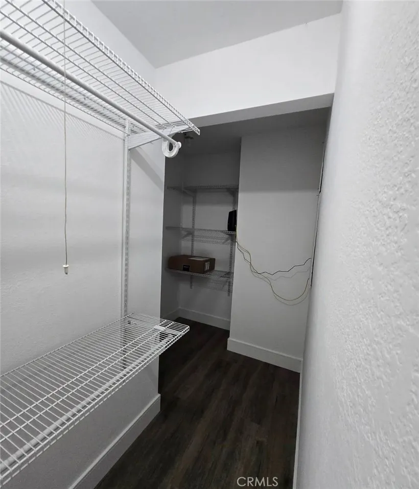 Primary suite is thoughtfully designed with a generous walk-in closet
