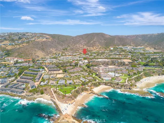 From left to right, Blue Lagoon, Montage residences, Montage resort with public access straight across Coast Hwy from Laguna Terrace