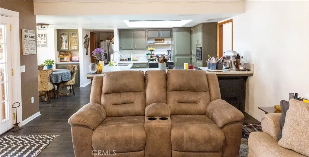 Family room off kitchen