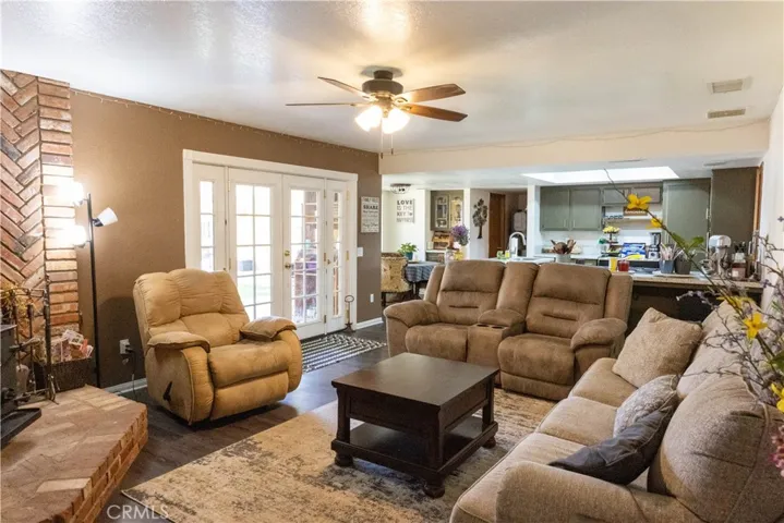 Family room off kitchen