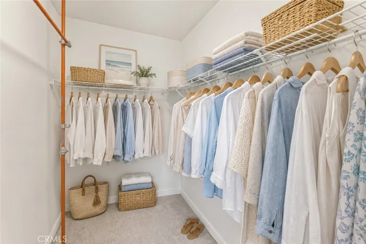 Bedroom 4 walk in closet with ample space virtually staged