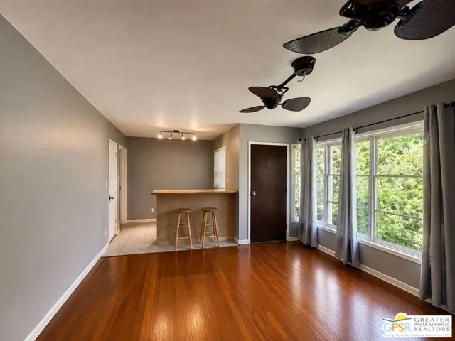 Living room with hardwood floo