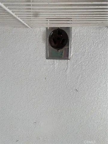 Laundry hook up in garage.