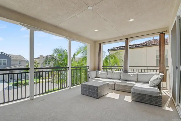 Enjoy this inviting covered outdoor living space!