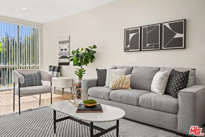 Furniture is staged