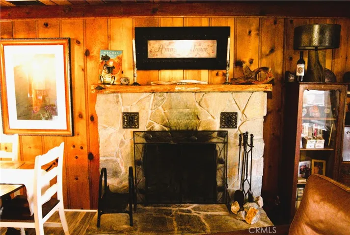 fireplace in living room