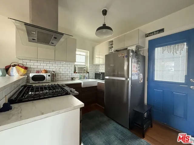 blue door to back yard