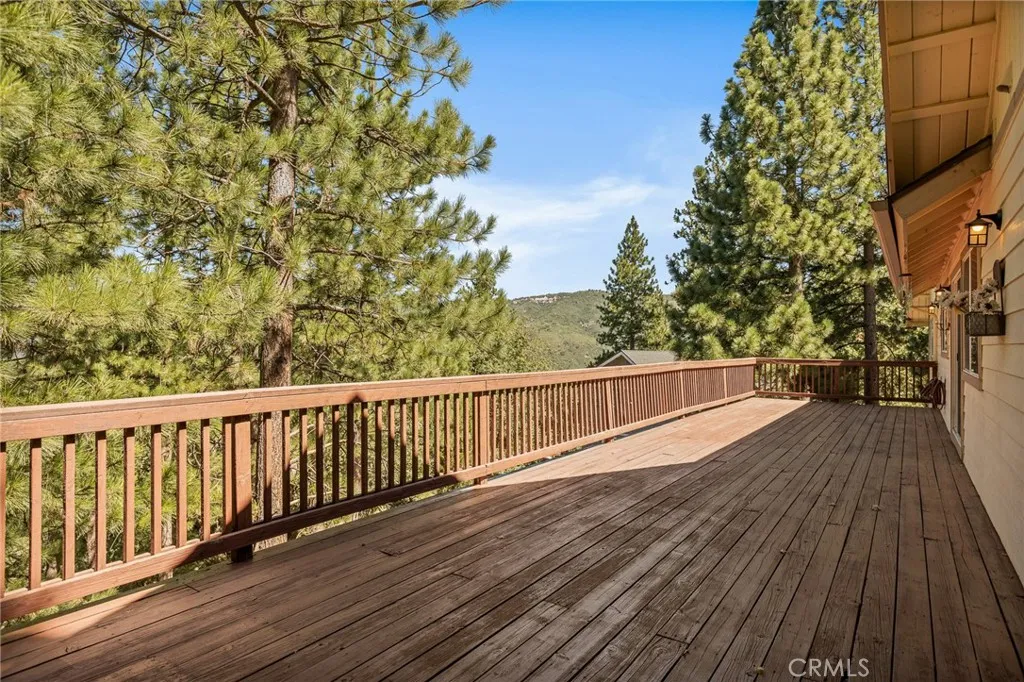 Deck showcasing the beautiful views.