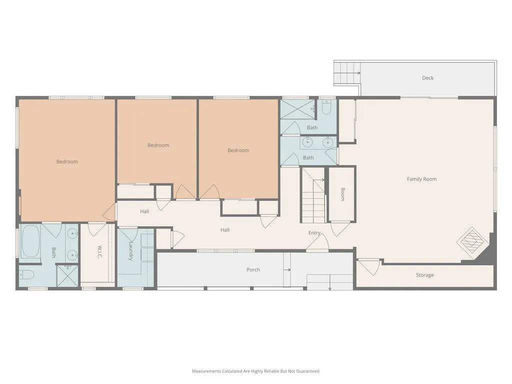 Layout of second floor