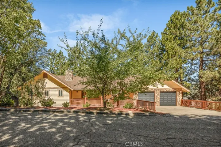 Nestled around the apple and oak trees.