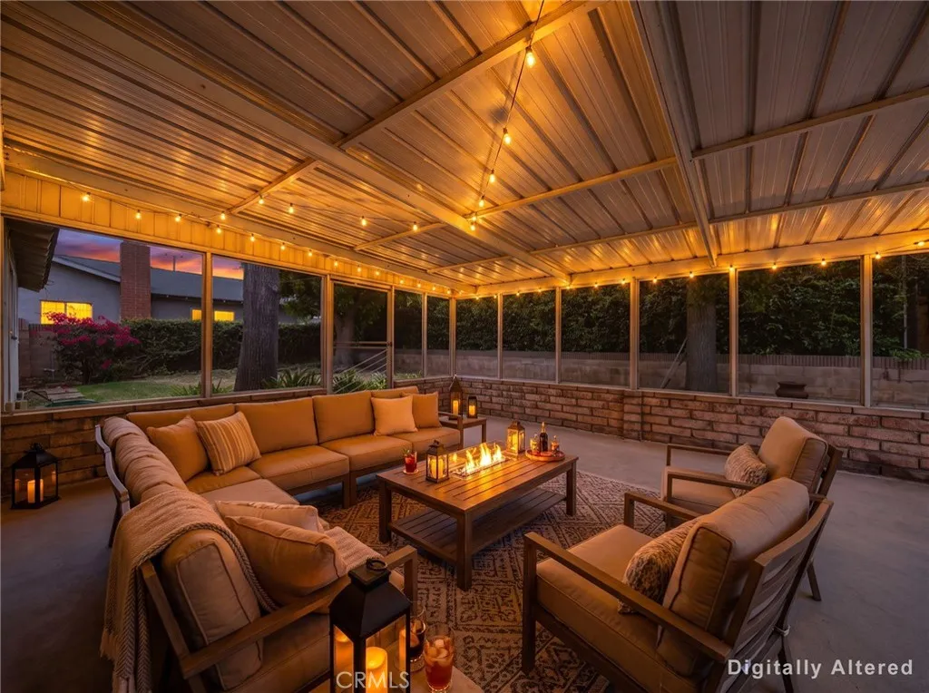 Covered patio