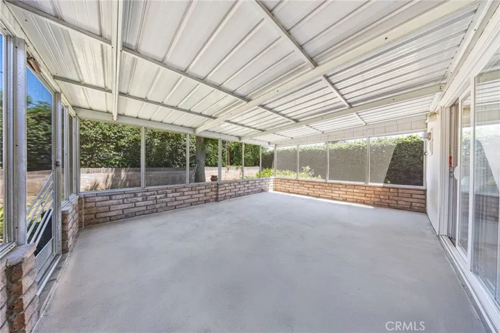 Covered patio