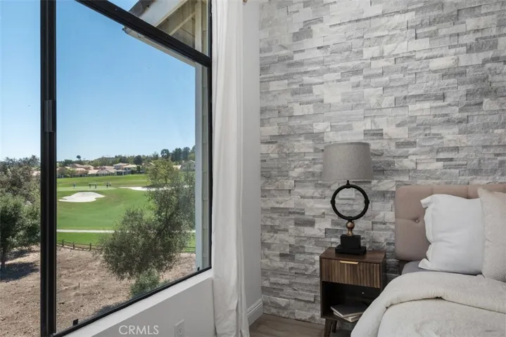 golf views from primary bedroom