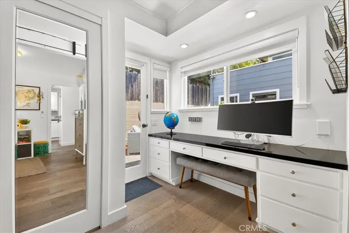 Office nook in bedroom