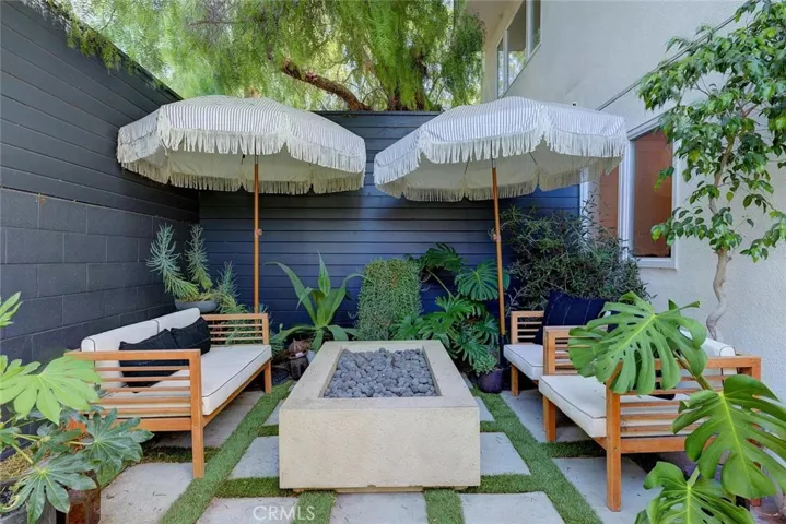One of the back unit backyards.