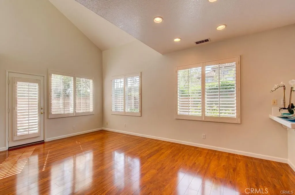 Large Living Room with Plantation Shutters