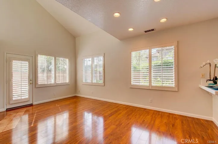 Large Living Room with Plantation Shutters