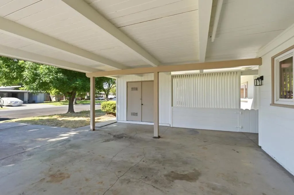 extra storage at the carport
