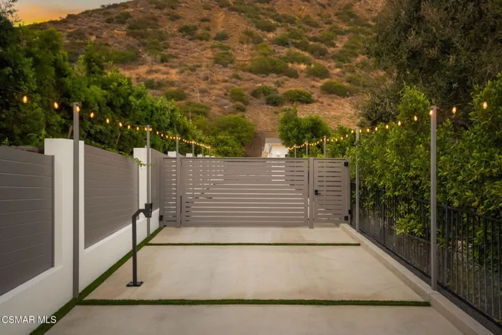 Front Private Gate- Sunset