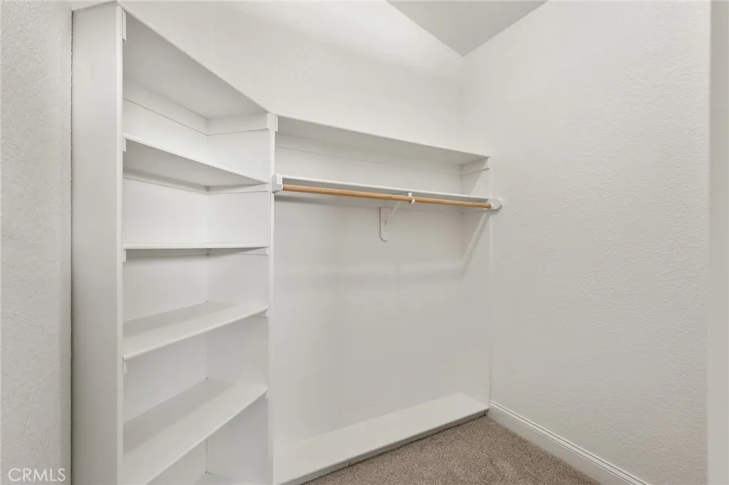 Walk in primary closet