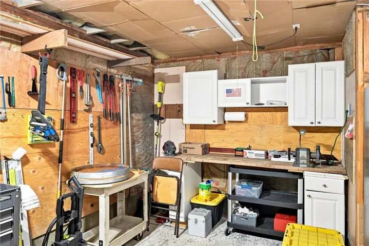 Under house workshop area