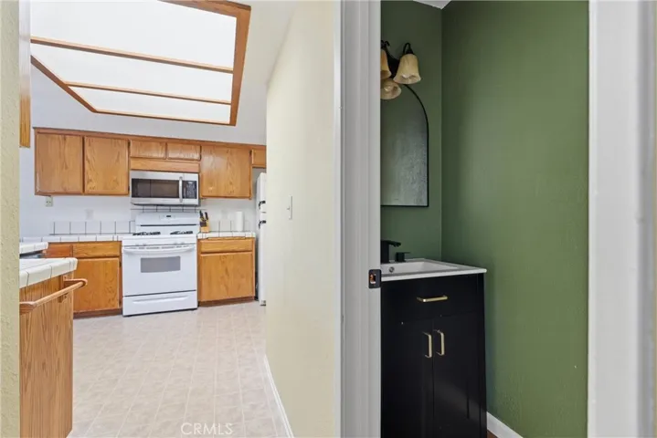 Main level powder room