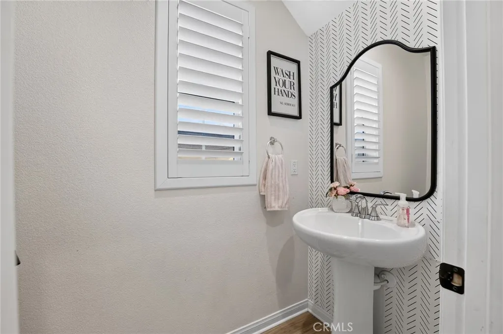Downstairs powder room