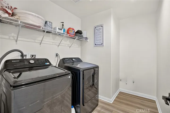 Upstairs laundry room