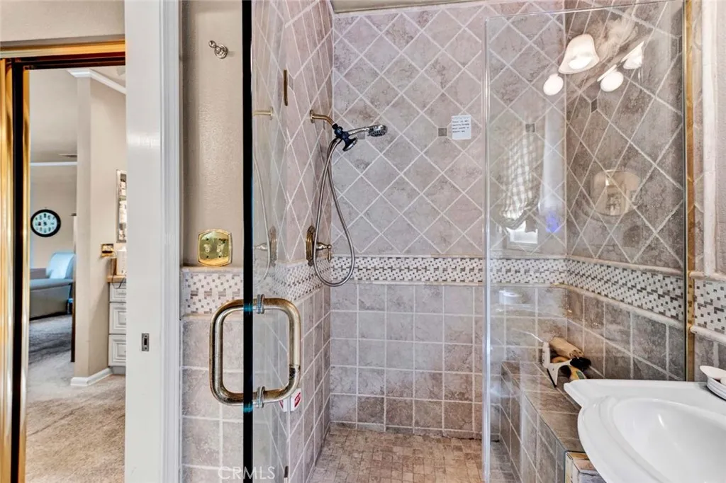 CLOSE-UP OF THE SHOWER