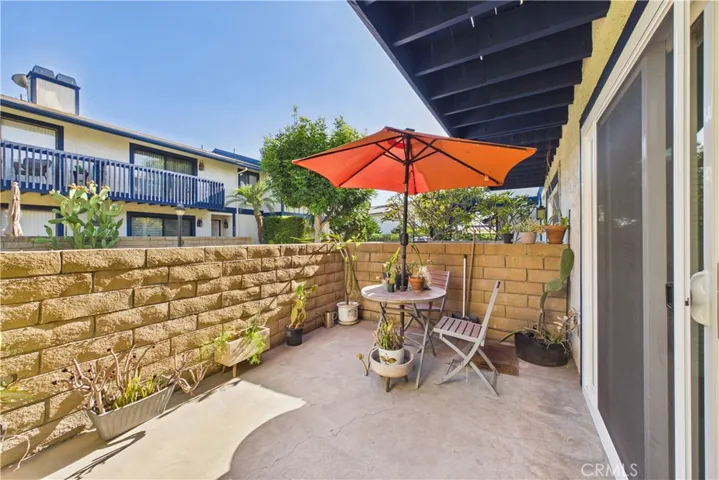 Large patio off of living