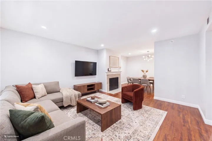 Staged living and dining roooms