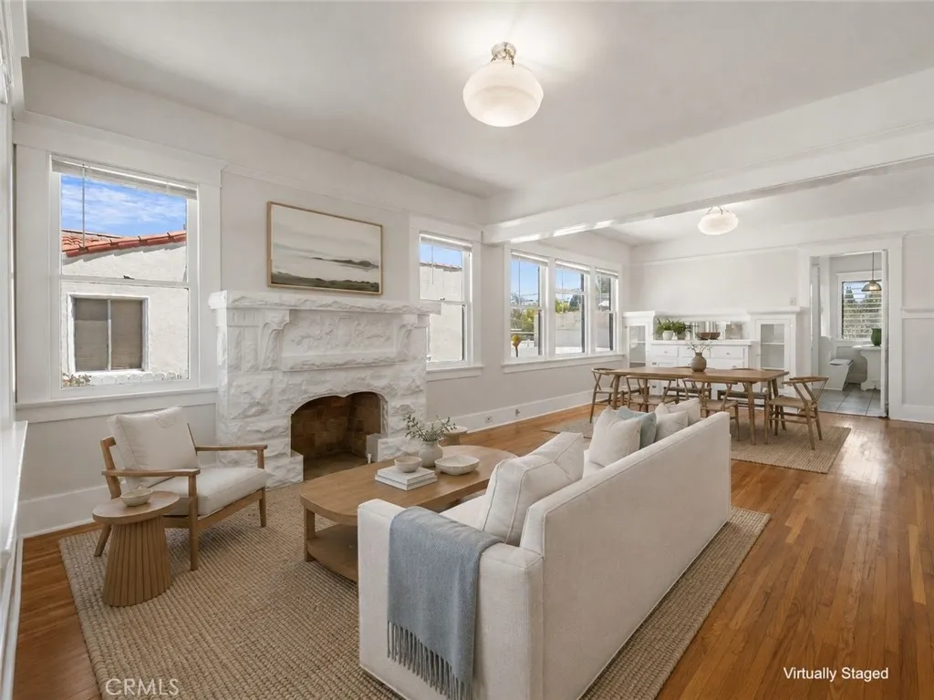 *virtually staged* living room