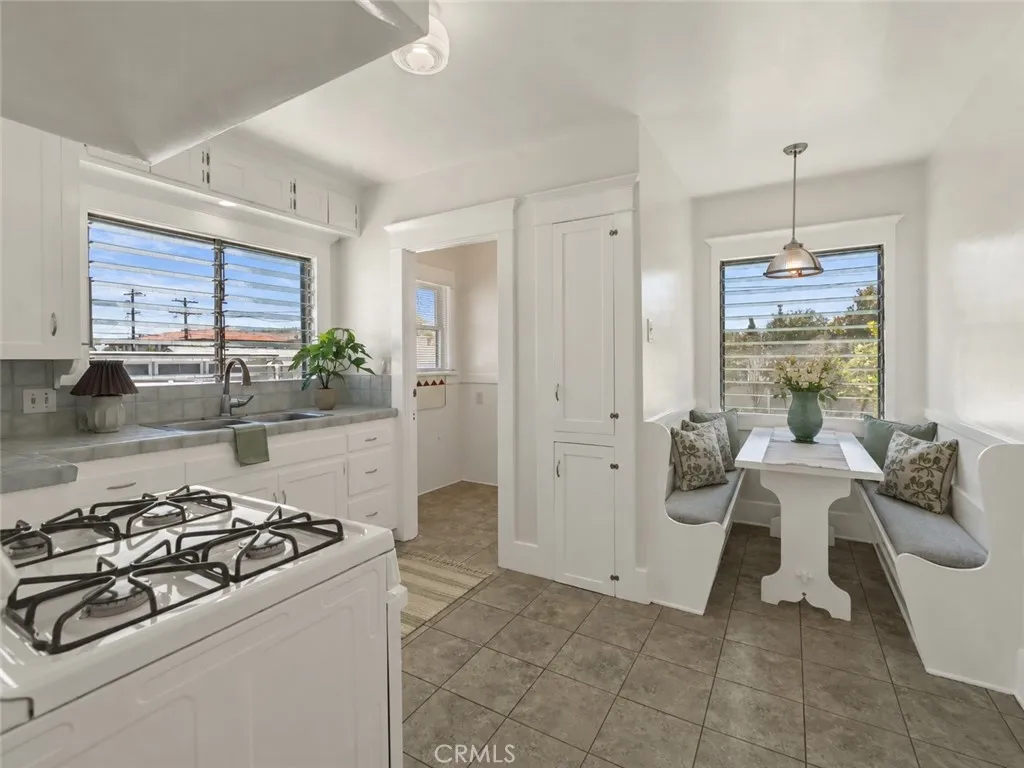 Kitchen with breakfast nook, and laundry room