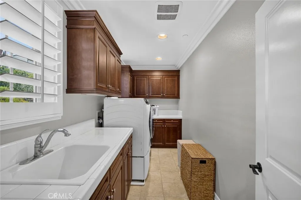 Upstairs laundry room