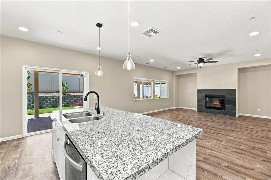 Kitchen open to the Living Room