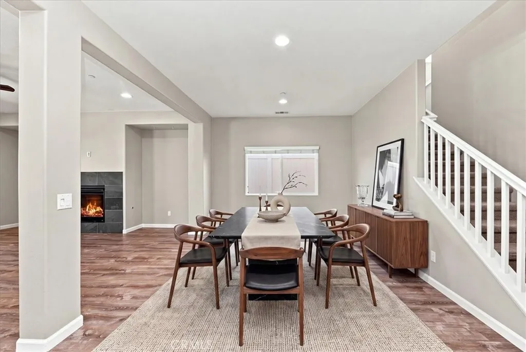 Digitally Staged Dining Room
