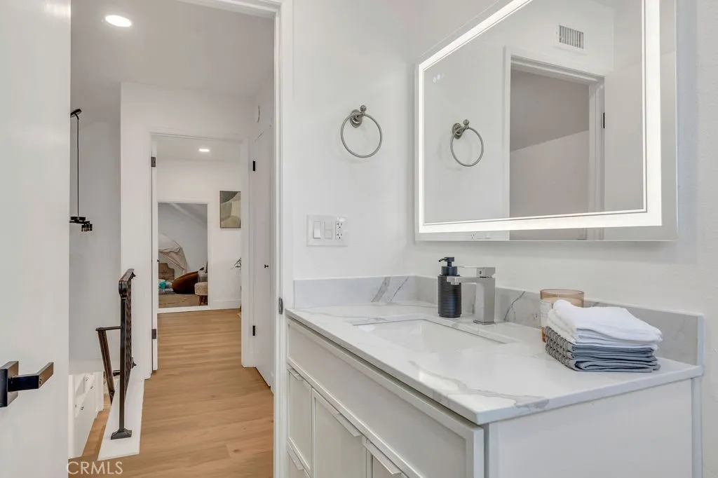 New vanity and mirror