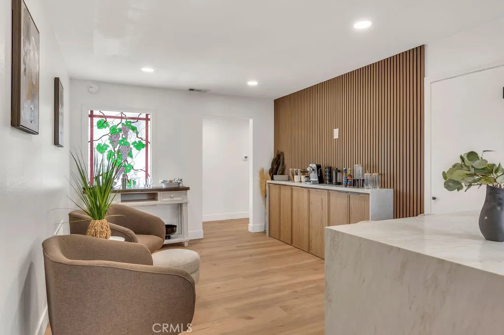 Accent wall in family room
