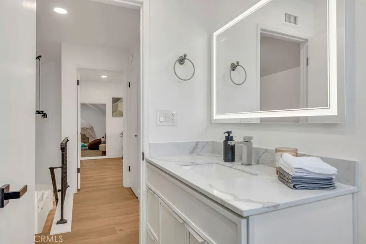New vanity and mirror